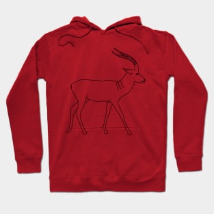 Deer line art Hoodie